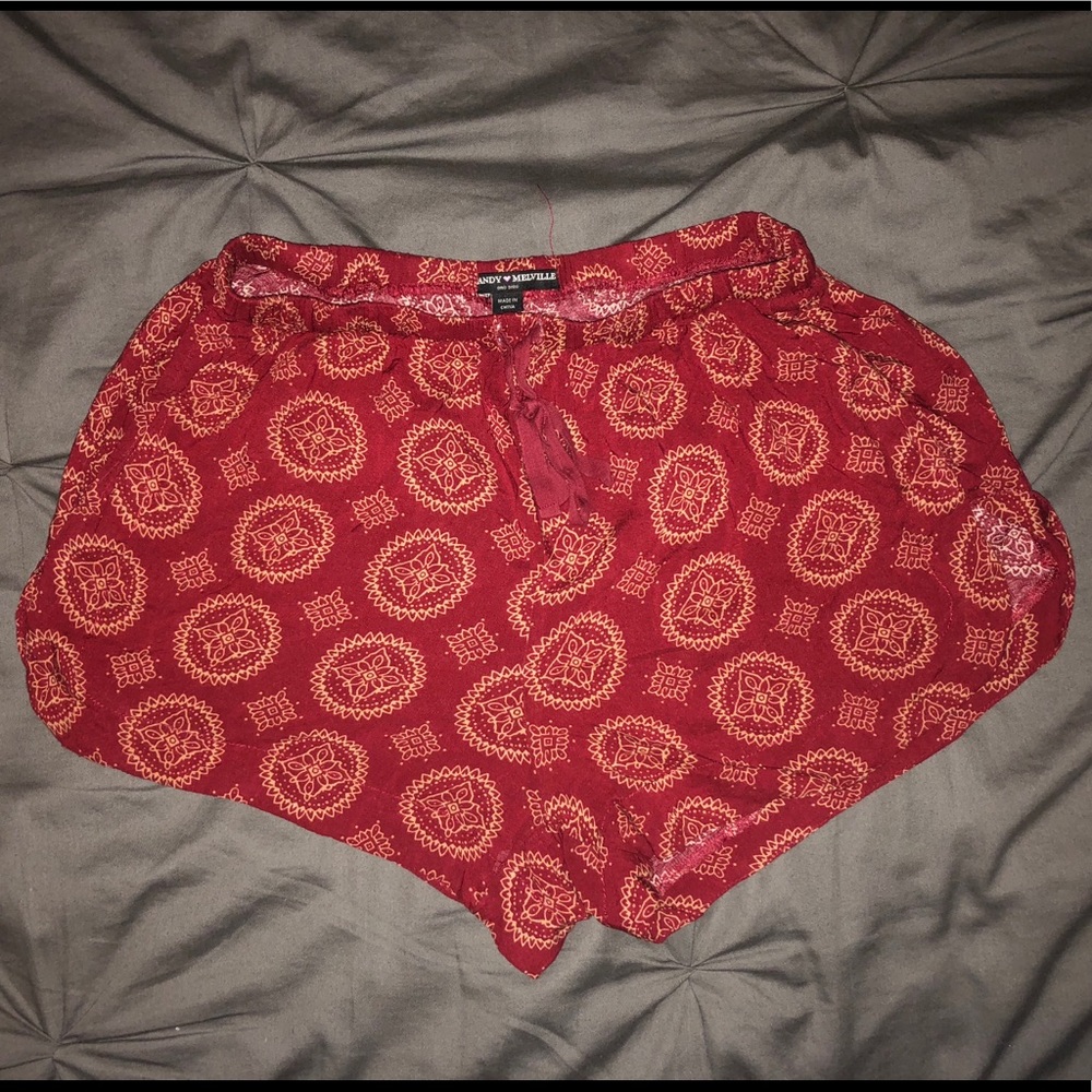 Red Brandy Melville shorts